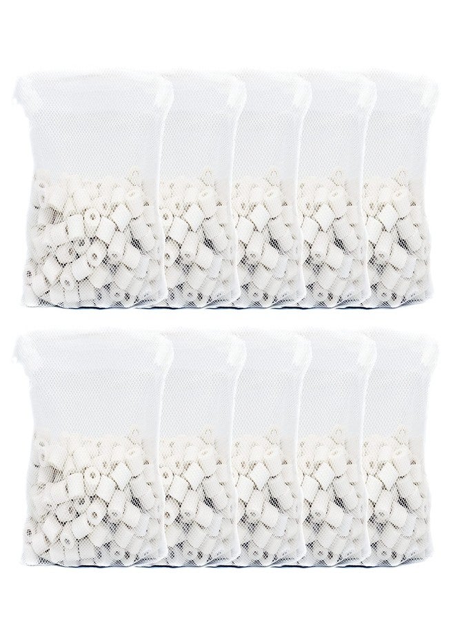 ALEGI Aquarium Premier Bulk Bio Ceramic Rings Filter Media for Fresh Water, Sea Water Fish Tank Canister Filter,Koi Fish Pond Reef Filter (10 lbs) - Image 1